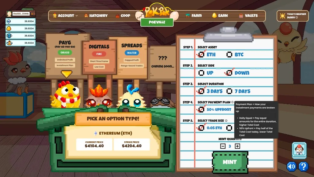 The Hatchery condensed onto a single page - configuration, payment plan and order review in one view